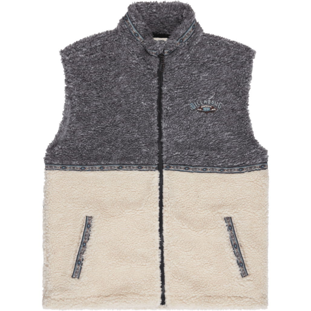 2026 Billabong Mens Tombstone Fleece Vest EBYPF03002 - Raven